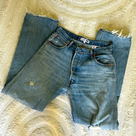 Re/Done Levi’s.  Size 29.  Distressed. - Picture 2 of 6